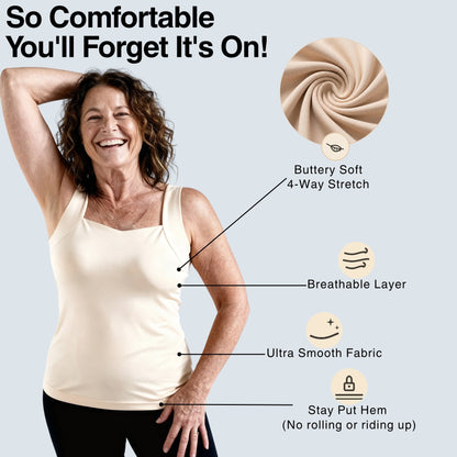 Avouria's Built-In Bra Comfort Shaper Tank