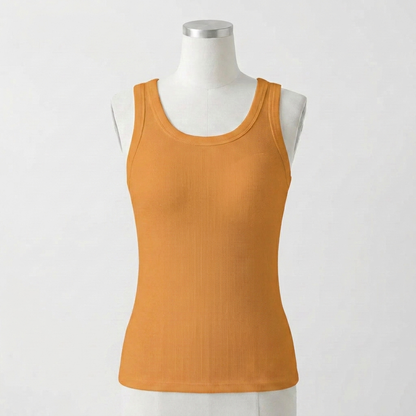 Avouria's Ribbed Cotton Built-In Bra Tank